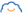 Blue and orange cloud icon